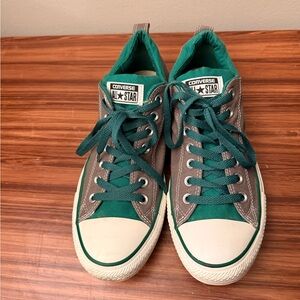 Converse All Star Teal and Brown Sneakers